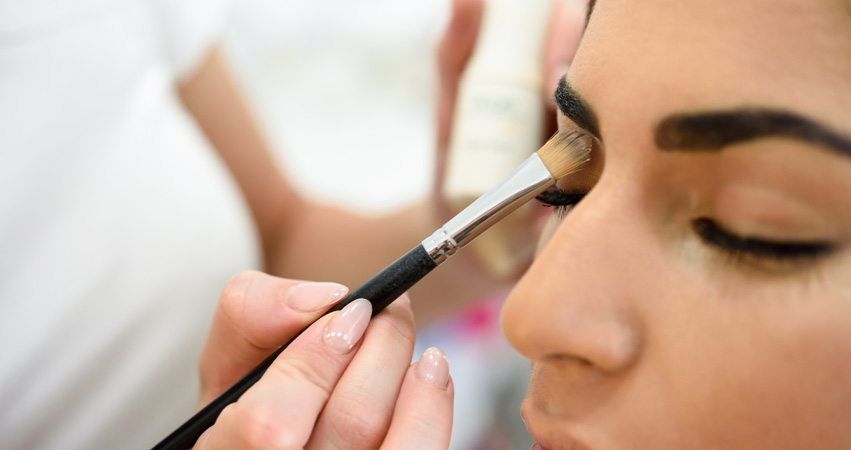 make-up application